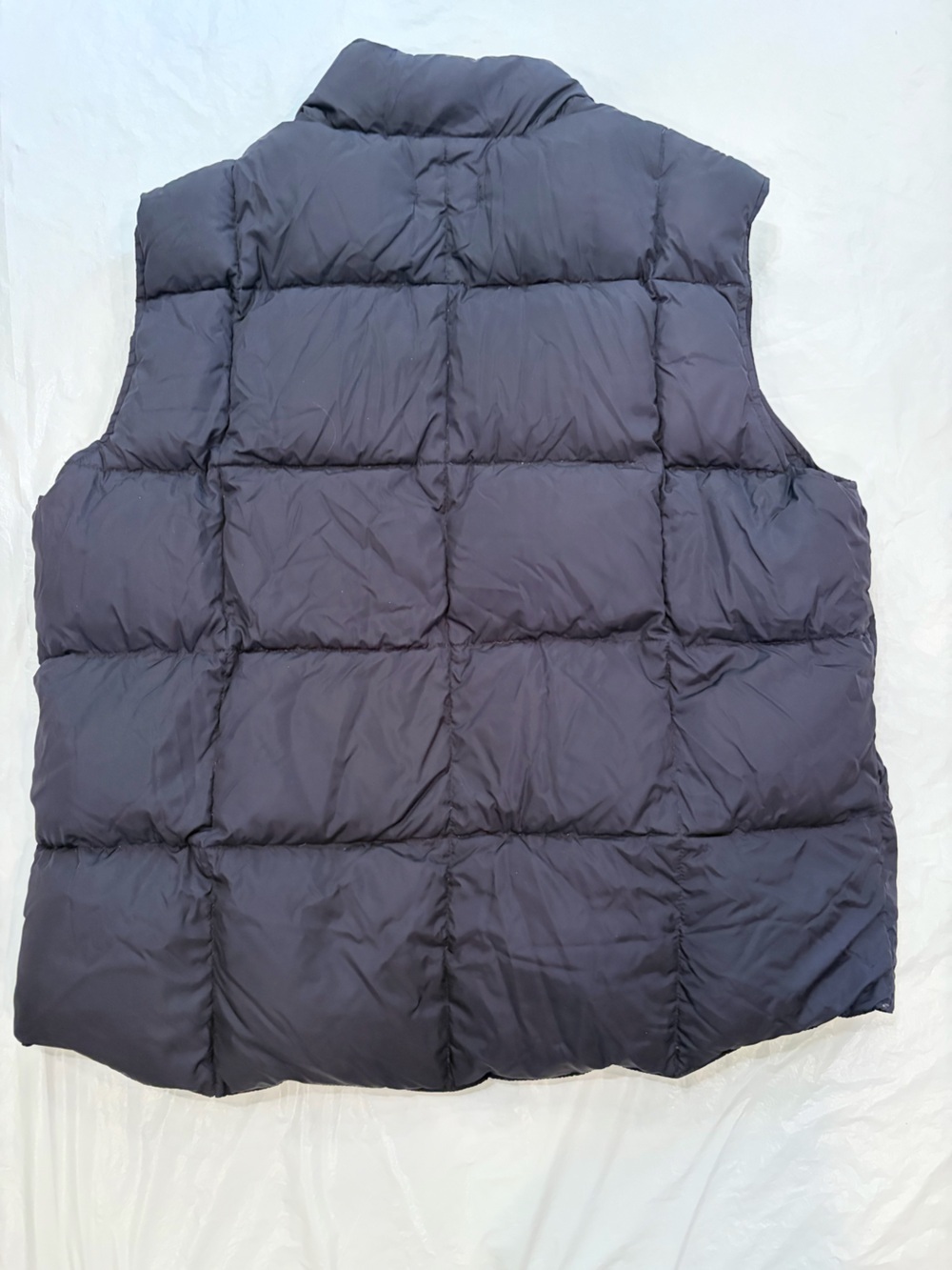 Land's End Quilted Nylon Vest Men's XL Navy Goosedown/Feathers - Picture 3 of 7